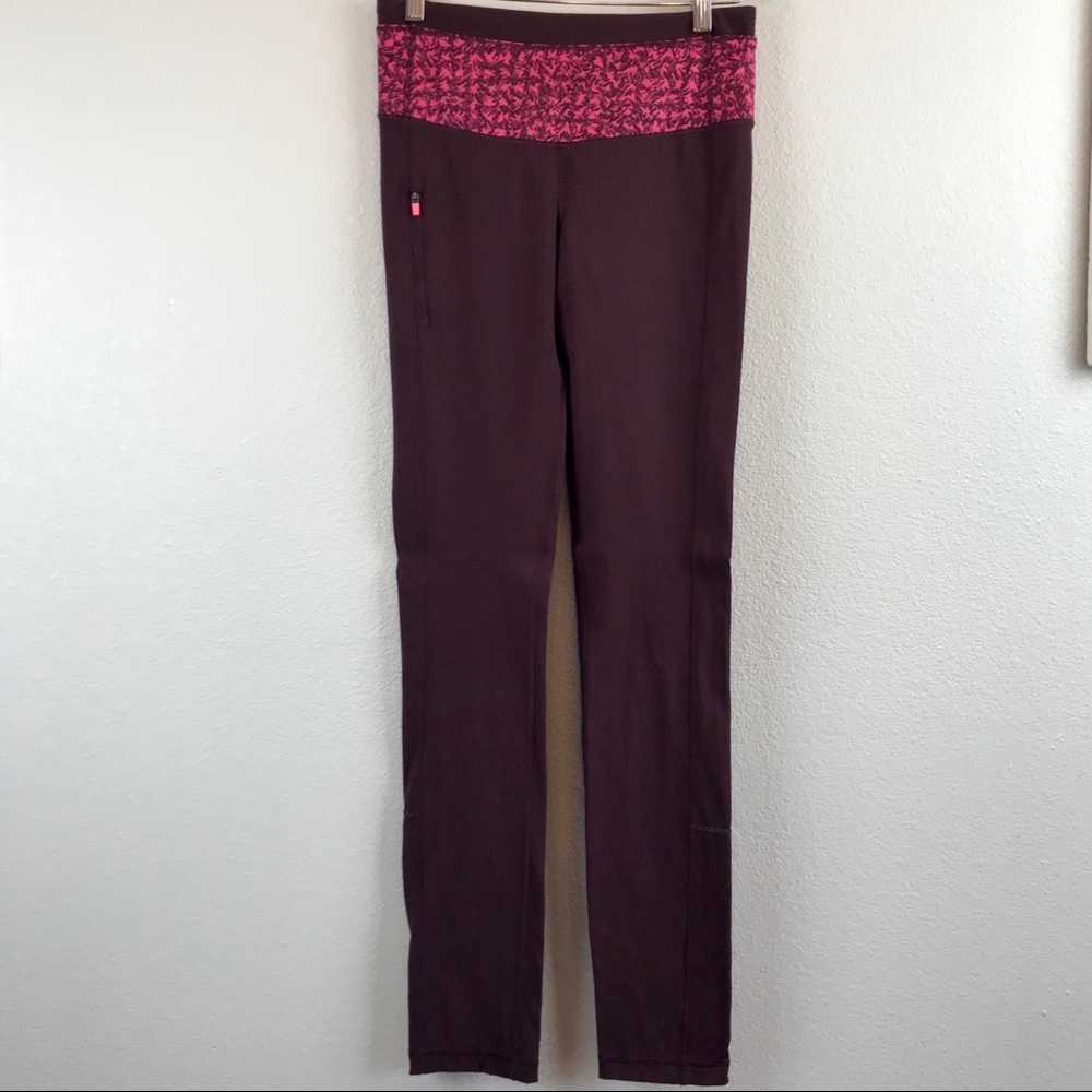 Lululemon Can’t Stop Pant II Leggings Maroon Sz 6